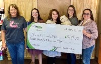 Donation from Infuze CU with Big check