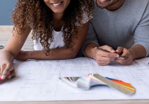 Couple with home renovation plans.