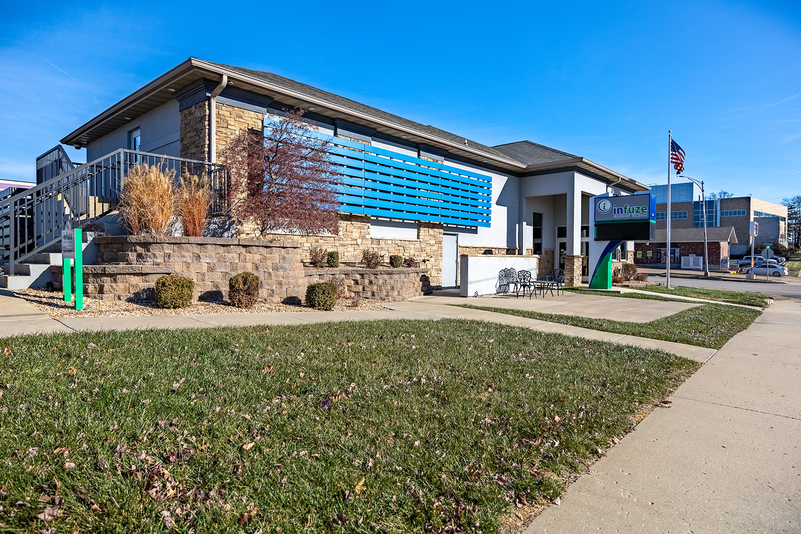 Infuze credit union Rolla branch exterior.