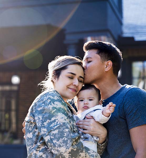 Military family buying a house