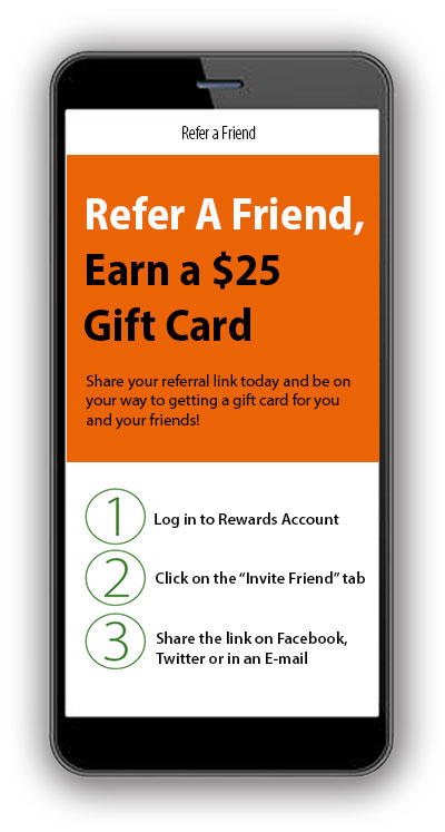 infuze credit union refer a friend earn a $25 gift card